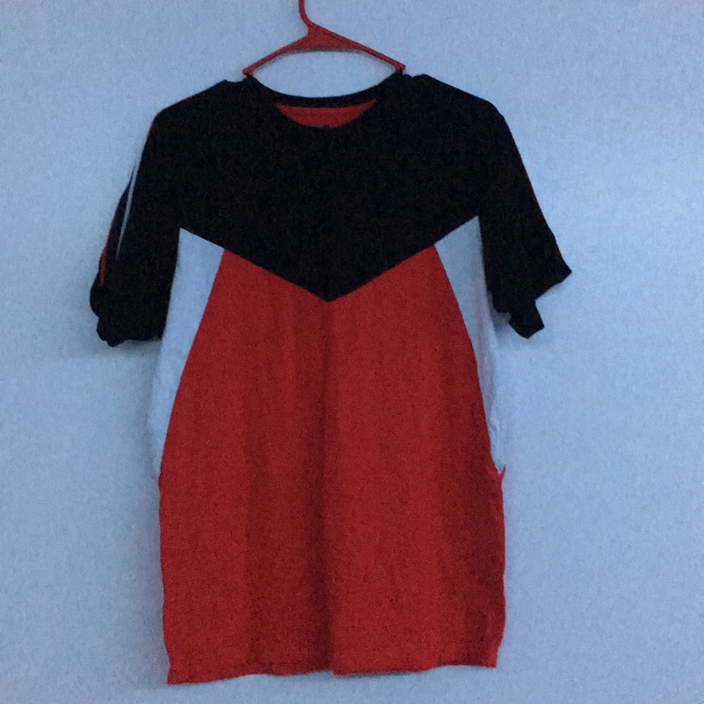 Champs red white and black shirt